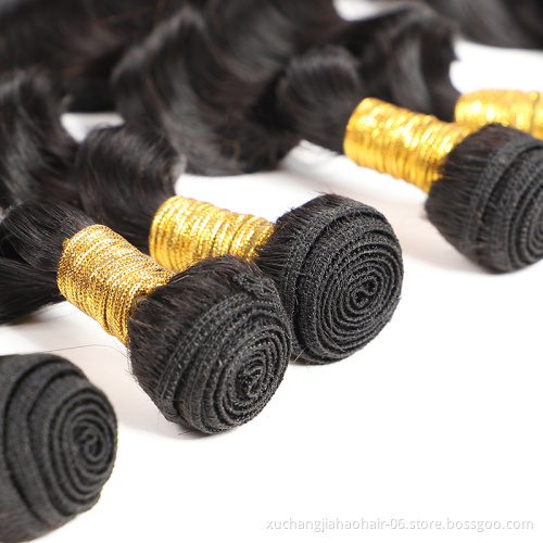 100% Cuticle Aligned Loose Wave Hair Bundle Single Donor, Brazilian Virgin Remy Hair Weave Extensions Factory Price